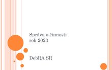 Výročná a finančná správa DebRA SR za rok 2023